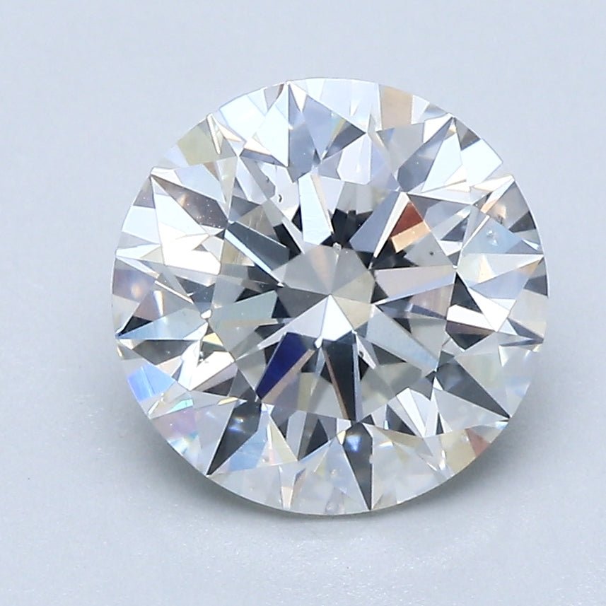 2.5 Carat Round - Natural Diamond - 2.5 - F - SI2 - EX - EX - EX - Diamonds By Rothschild