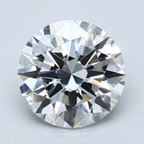 2.5 Carat Round - Natural Diamond - 2.5 - F - VS1 - EX - EX - VG - Diamonds By Rothschild
