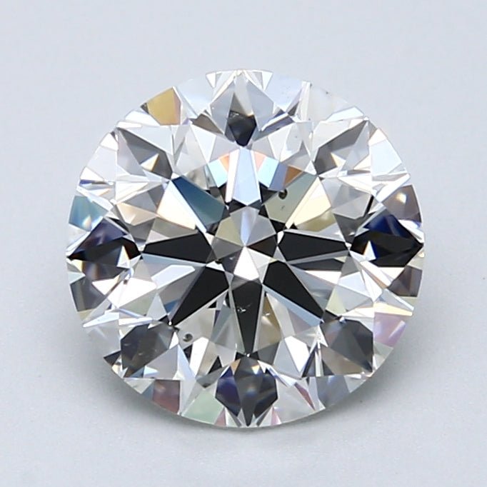 2.5 Carat Round - Natural Diamond - 2.5 - G - SI1 - EX - EX - EX - Diamonds By Rothschild