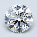 2.5 Carat Round - Natural Diamond - 2.5 - G - SI2 - EX - EX - EX - Diamonds By Rothschild