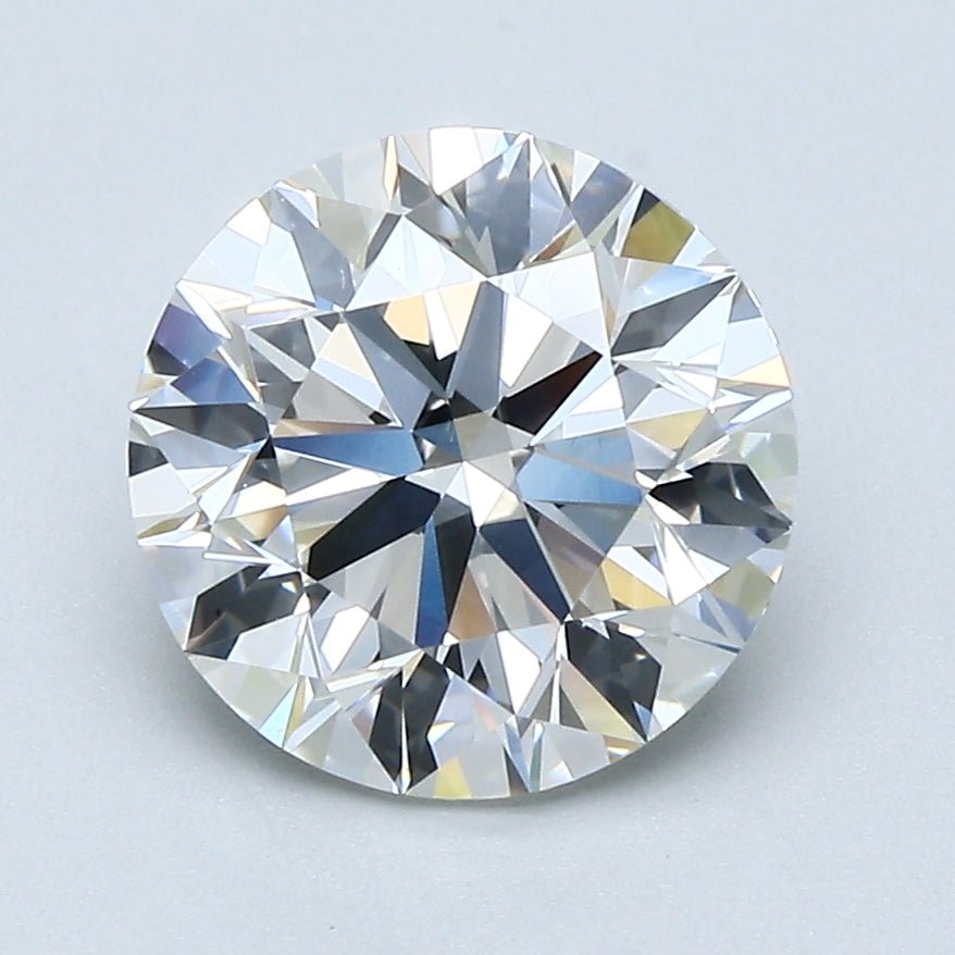 2.5 Carat Round - Natural Diamond - 2.5 - G - VS2 - EX - EX - EX - Diamonds By Rothschild
