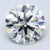 2.5 Carat Round - Natural Diamond - 2.5 - G - VS2 - EX - EX - VG - Diamonds By Rothschild