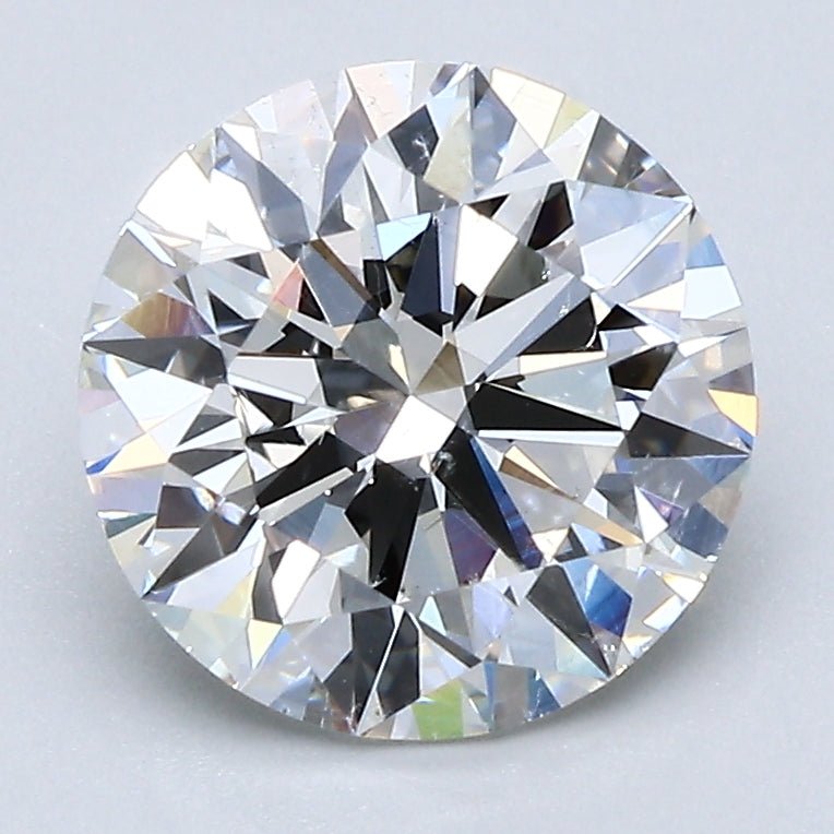 2.5 Carat Round - Natural Diamond - 2.5 - H - SI1 - EX - EX - EX - Diamonds By Rothschild