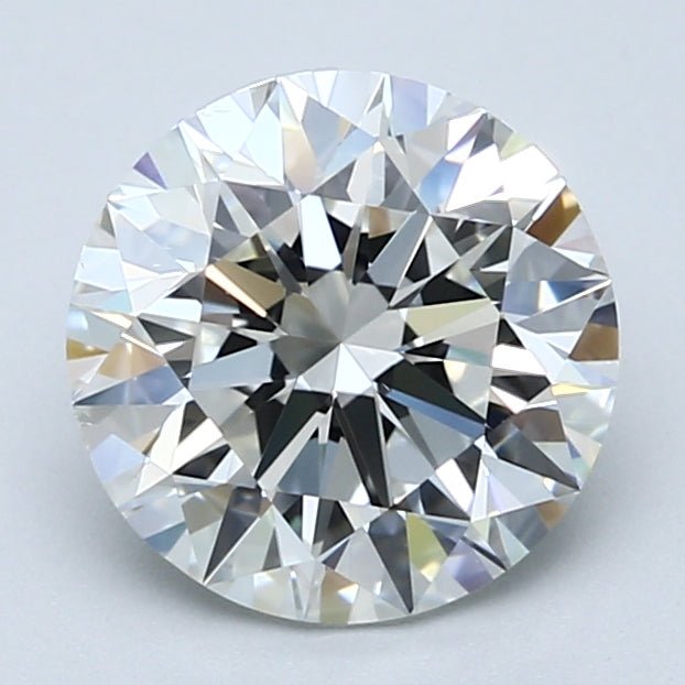 2.5 Carat Round - Natural Diamond - 2.5 - H - SI1 - EX - EX - EX - Diamonds By Rothschild