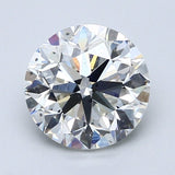 2.5 Carat Round - Natural Diamond - 2.5 - H - SI1 - VG - EX - VG - Diamonds By Rothschild