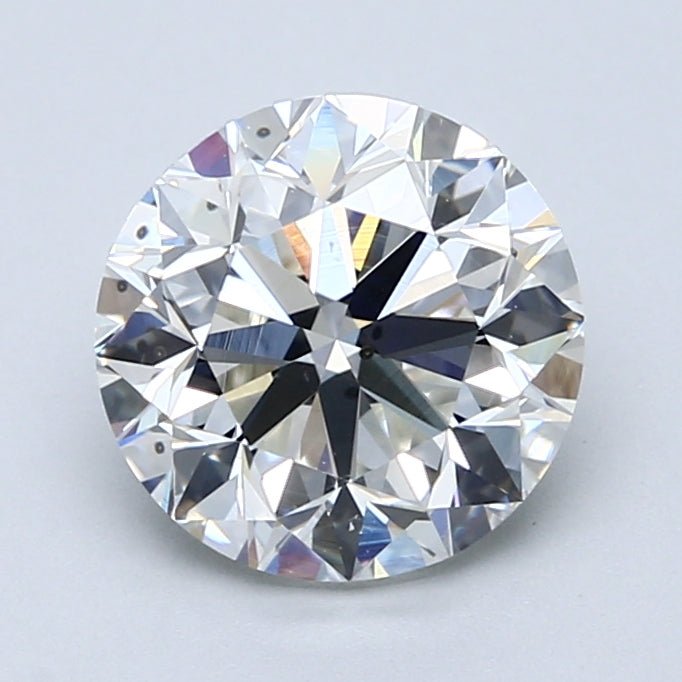 2.5 Carat Round - Natural Diamond - 2.5 - H - SI1 - VG - EX - VG - Diamonds By Rothschild