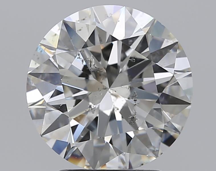2.5 Carat Round - Natural Diamond - 2.5 - H - SI2 - EX - EX - EX - Diamonds By Rothschild