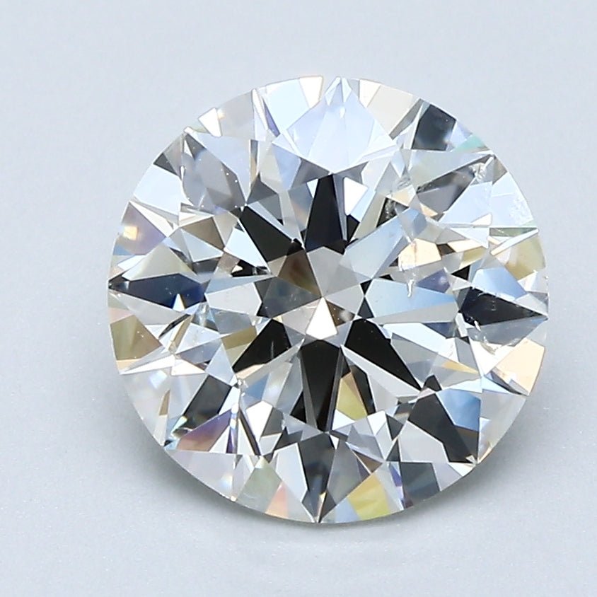 2.5 Carat Round - Natural Diamond - 2.5 - H - SI2 - EX - EX - VG - Diamonds By Rothschild