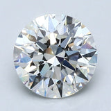 2.5 Carat Round - Natural Diamond - 2.5 - H - VS2 - EX - EX - EX - Diamonds By Rothschild