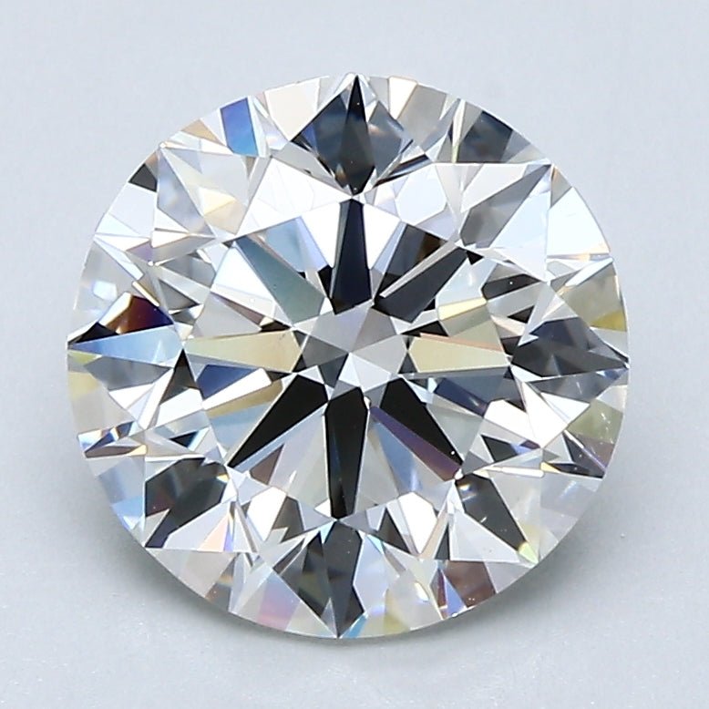 2.5 Carat Round - Natural Diamond - 2.5 - H - VS2 - EX - EX - VG - Diamonds By Rothschild