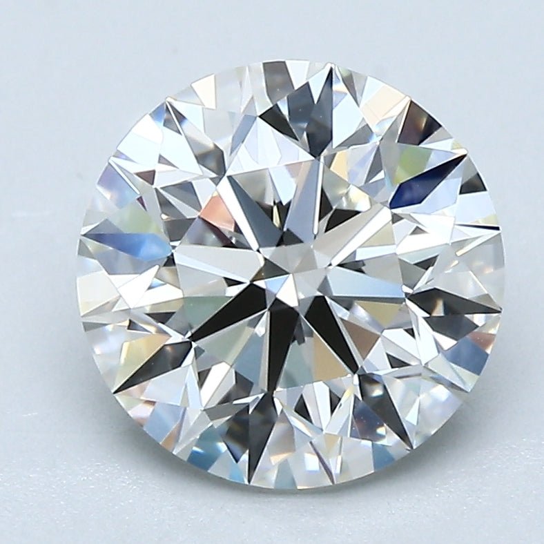 2.5 Carat Round - Natural Diamond - 2.5 - H - VVS1 - EX - EX - EX - Diamonds By Rothschild
