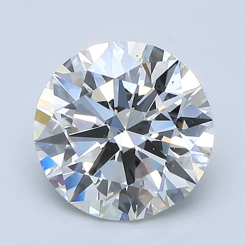 2.5 Carat Round - Natural Diamond - 2.5 - I - SI1 - EX - EX - VG - Diamonds By Rothschild