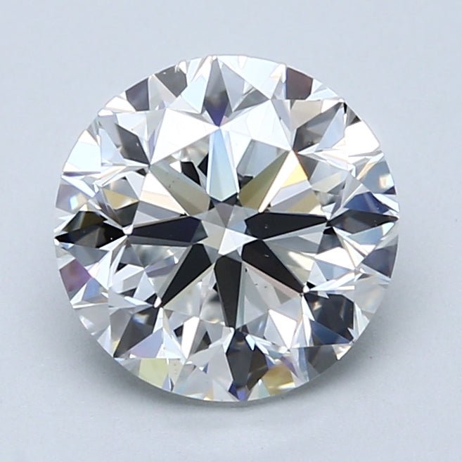 2.5 Carat Round - Natural Diamond - 2.5 - I - VS2 - EX - EX - EX - Diamonds By Rothschild