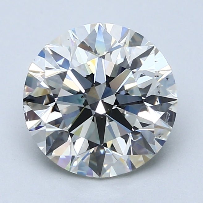 2.5 Carat Round - Natural Diamond - 2.5 - J - SI1 - EX - EX - EX - Diamonds By Rothschild