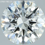 2.5 Carat Round - Natural Diamond - 2.5 - J - SI1 - EX - EX - EX - Diamonds By Rothschild