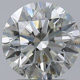 2.5 Carat Round - Natural Diamond - 2.5 - J - SI2 - EX - EX - EX - Diamonds By Rothschild
