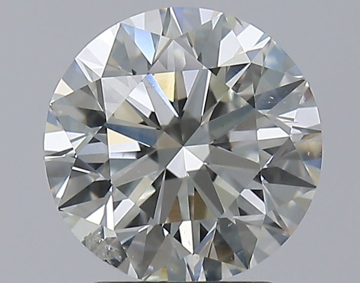 2.5 Carat Round - Natural Diamond - 2.5 - J - SI2 - EX - EX - EX - Diamonds By Rothschild