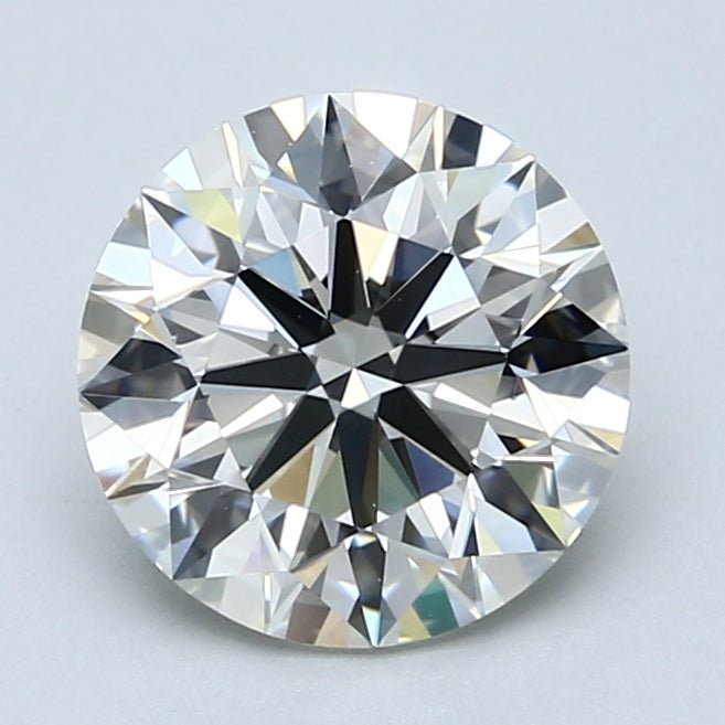 2.5 Carat Round - Natural Diamond - 2.5 - J - VS1 - EX - EX - EX - Diamonds By Rothschild