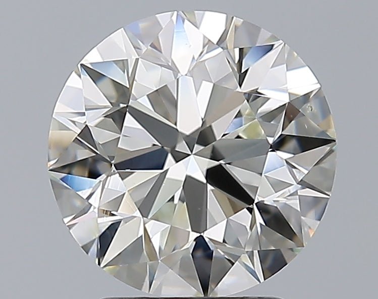 2.5 Carat Round - Natural Diamond - 2.5 - J - VS2 - EX - EX - EX - Diamonds By Rothschild