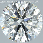 2.5 Carat Round - Natural Diamond - 2.5 - J - VVS1 - EX - EX - EX - Diamonds By Rothschild