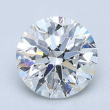 2.5 Carat Round - Natural Diamond - 2.51 - F - SI1 - EX - EX - EX - Diamonds By Rothschild