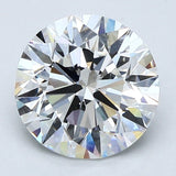 2.5 Carat Round - Natural Diamond - 2.51 - F - VS2 - EX - EX - VG - Diamonds By Rothschild
