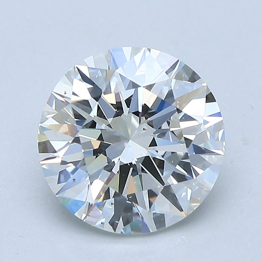 2.5 Carat Round - Natural Diamond - 2.51 - H - VS2 - EX - EX - EX - Diamonds By Rothschild
