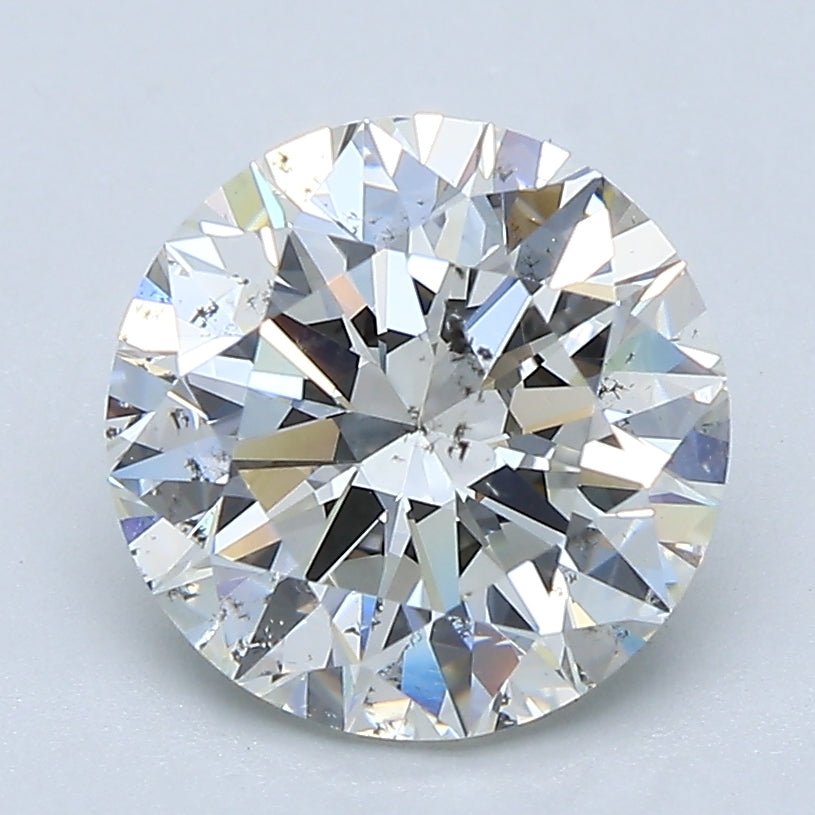 2.5 Carat Round - Natural Diamond - 2.51 - I - SI2 - EX - EX - EX - Diamonds By Rothschild