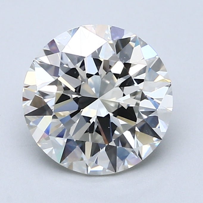 2.5 Carat Round - Natural Diamond - 2.51 - J - VS2 - EX - EX - EX - Diamonds By Rothschild