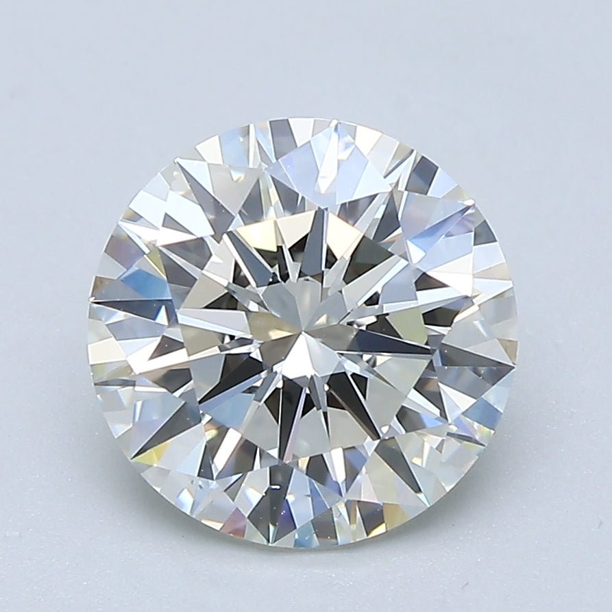 2.5 Carat Round - Natural Diamond - 2.51 - J - VS2 - EX - VG - EX - Diamonds By Rothschild