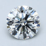 2.5 Carat Round - Natural Diamond - 2.52 - F - VVS2 - EX - EX - EX - Diamonds By Rothschild