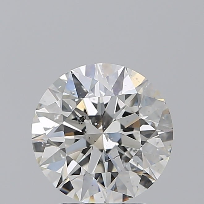 2.5 Carat Round - Natural Diamond - 2.52 - H - SI2 - EX - EX - EX - Diamonds By Rothschild