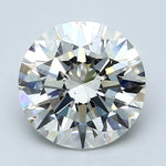 2.5 Carat Round - Natural Diamond - 2.52 - H - VS2 - EX - EX - EX - Diamonds By Rothschild