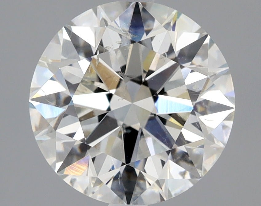 2.5 Carat Round - Natural Diamond - 2.52 - I - SI2 - EX - EX - EX - Diamonds By Rothschild
