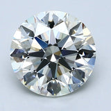 2.5 Carat Round - Natural Diamond - 2.52 - J - SI1 - EX - EX - EX - Diamonds By Rothschild