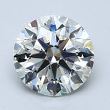 2.5 Carat Round - Natural Diamond - 2.52 - J - Very Slightly Included - EX - EX - EX - Diamonds By Rothschild