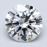 2.5 Carat Round - Natural Diamond - 2.53 - F - SI1 - EX - EX - EX - Diamonds By Rothschild