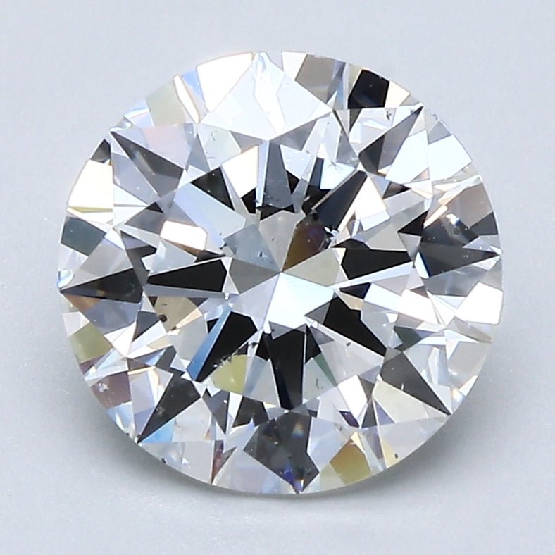 2.5 Carat Round - Natural Diamond - 2.53 - F - SI1 - EX - EX - EX - Diamonds By Rothschild
