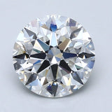 2.5 Carat Round - Natural Diamond - 2.53 - F - SI2 - EX - EX - EX - Diamonds By Rothschild