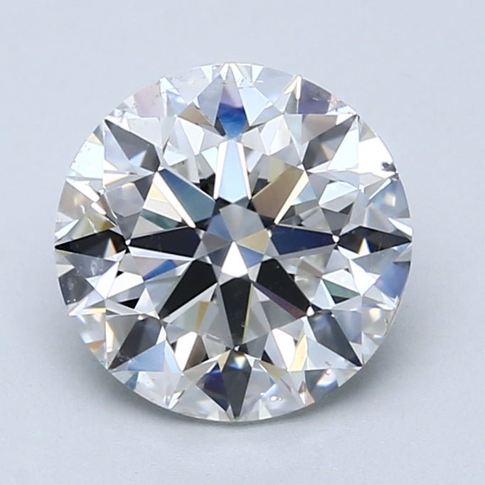 2.5 Carat Round - Natural Diamond - 2.53 - F - SI2 - EX - EX - EX - Diamonds By Rothschild