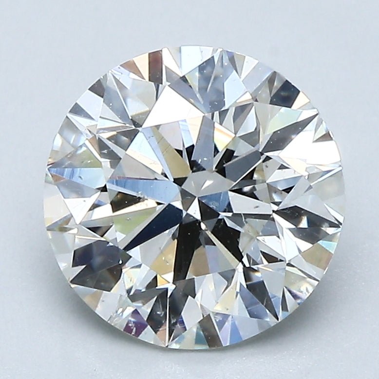 2.5 Carat Round - Natural Diamond - 2.53 - I - SI2 - EX - EX - EX - Diamonds By Rothschild