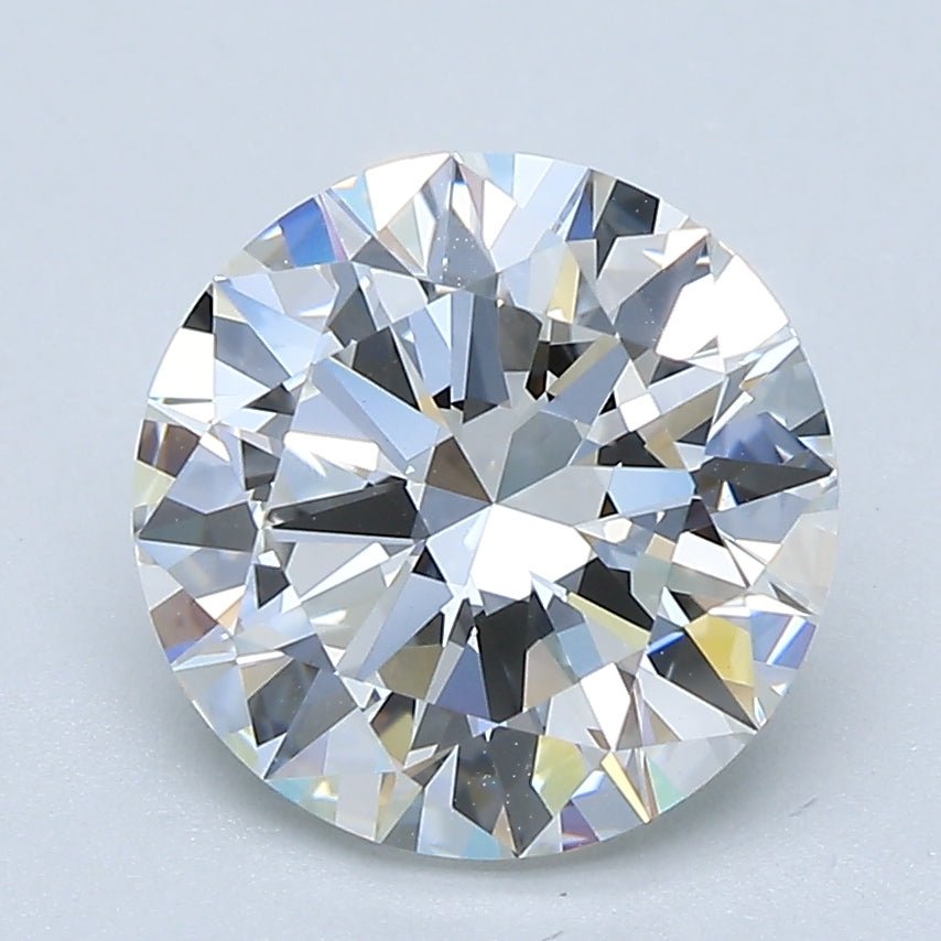 2.5 Carat Round - Natural Diamond - 2.54 - G - IF - EX - EX - EX - Diamonds By Rothschild