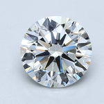 2.5 Carat Round - Natural Diamond - 2.57 - H - VS2 - EX - EX - EX - Diamonds By Rothschild