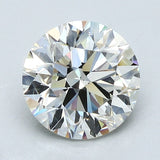2.5 Carat Round - Natural Diamond - 2.59 - K - VS2 - EX - EX - EX - Diamonds By Rothschild