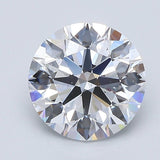 2.5 Carat Round - Natural Diamond - 2.6 - D - SI1 - EX - EX - EX - Diamonds By Rothschild