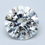 2.5 Carat Round - Natural Diamond - 2.6 - D - VS1 - EX - EX - EX - Diamonds By Rothschild