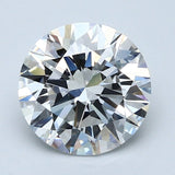 2.5 Carat Round - Natural Diamond - 2.6 - D - VS1 - EX - EX - EX - Diamonds By Rothschild