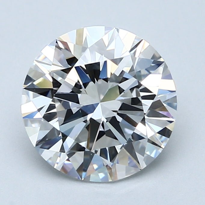2.5 Carat Round - Natural Diamond - 2.6 - D - VS1 - EX - EX - EX - Diamonds By Rothschild