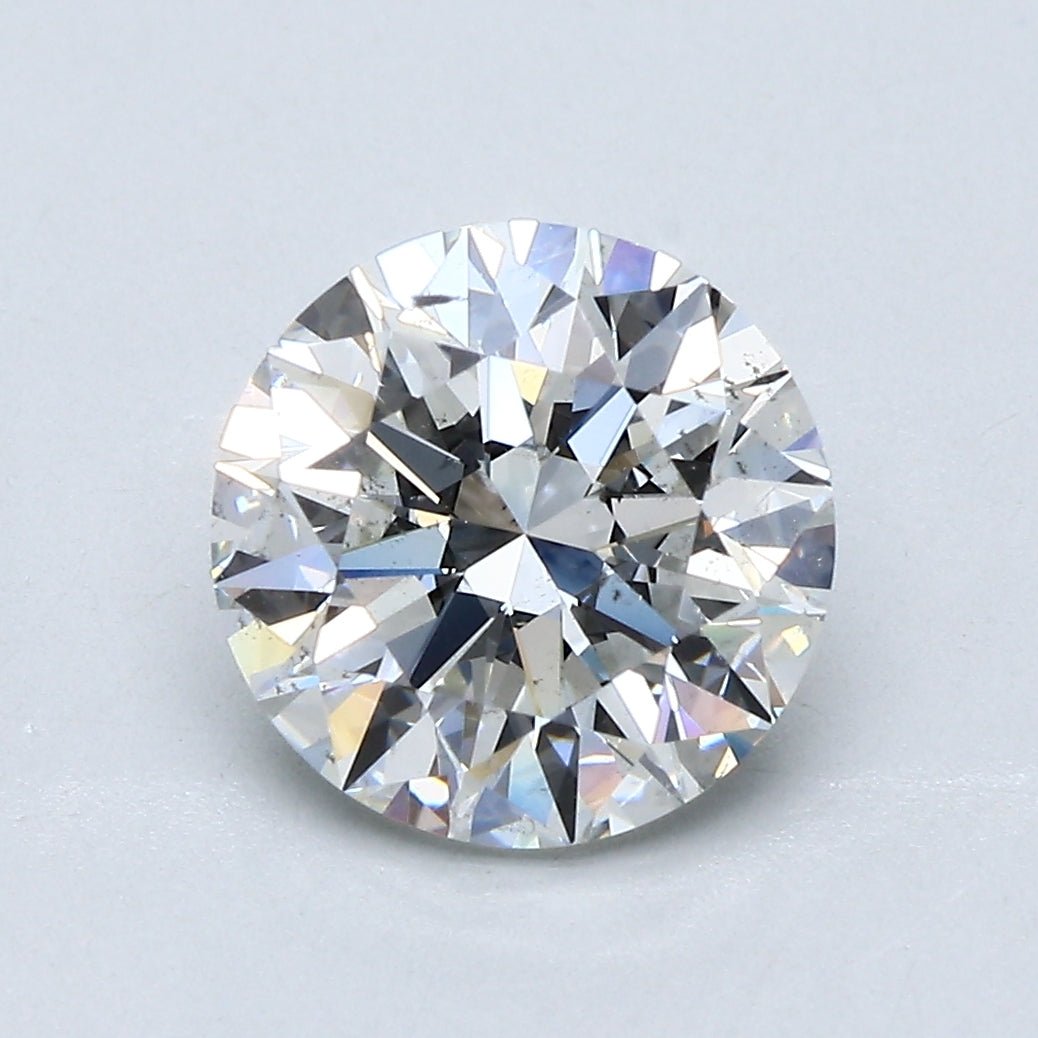 2.5 Carat Round - Natural Diamond - 2.6 - G - SI2 - EX - EX - EX - Diamonds By Rothschild