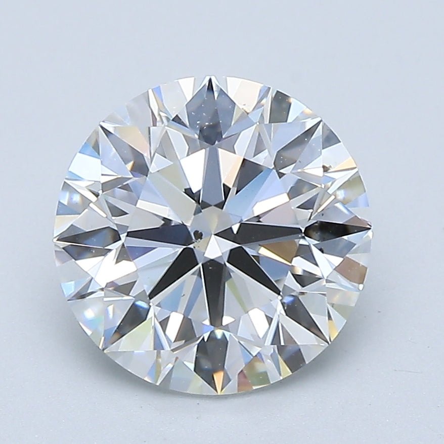 2.5 Carat Round - Natural Diamond - 2.61 - E - SI1 - EX - EX - EX - Diamonds By Rothschild